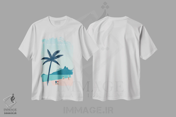تیشرت سفید طرح دار ریو دو ژانیرو، مدیوم اثر کاتینکا رینکه | immage.ir
