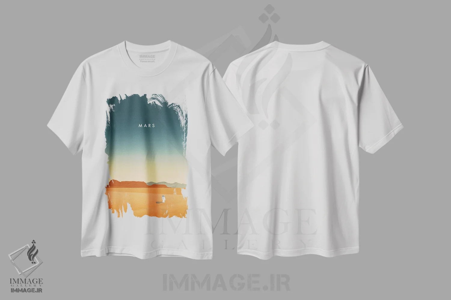 تیشرت سفید طرح دار مریخ، تزئینی اثر کاتینکا رینکه | فروشگاه ایماژ