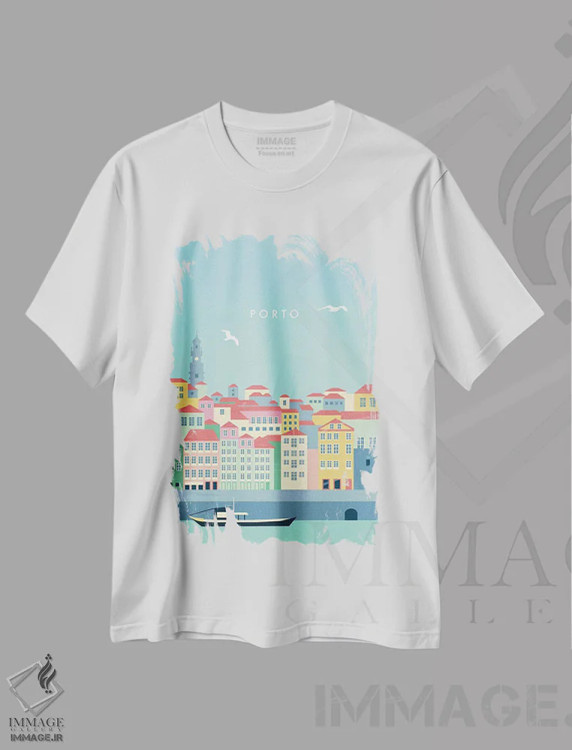 تیشرت سفید طرح دار پورتو، تزئینی اثر کاتینکا رینکه | immage.ir