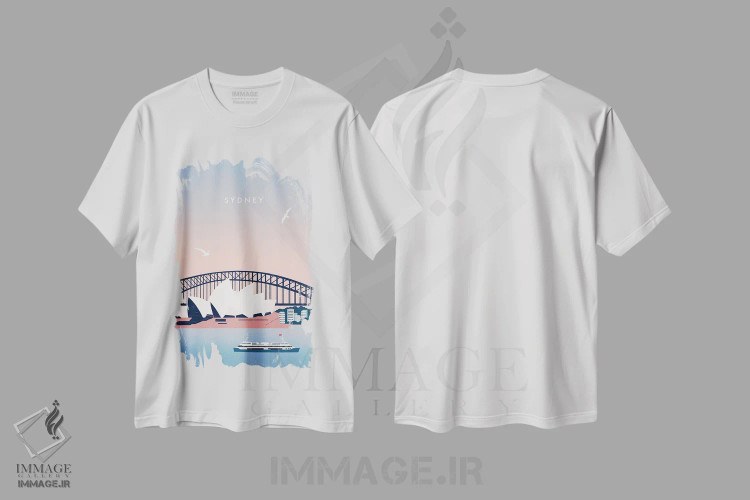 تیشرت سفید طرح دار سیدنی، تزئینی اثر کاتینکا رینکه | immage.ir