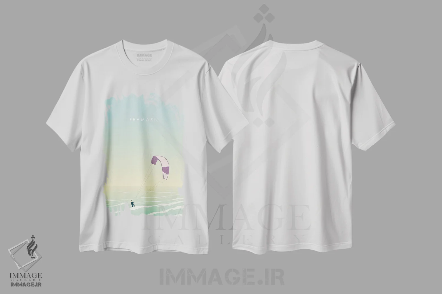 تیشرت سفید طرح دار فه مارن، تزئینی اثر کاتینکا رینکه | فروشگاه ایماژ