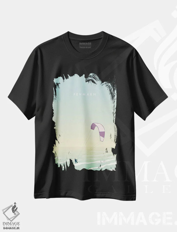 تیشرت مشکی طرح دار فه مارن، تزئینی اثر کاتینکا رینکه | immage.ir