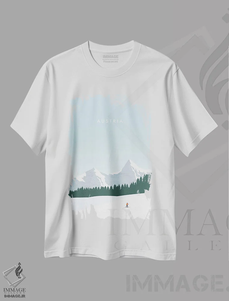 تیشرت سفید طرح دار اتریش، تزئینی اثر کاتینکا رینکه | immage.ir