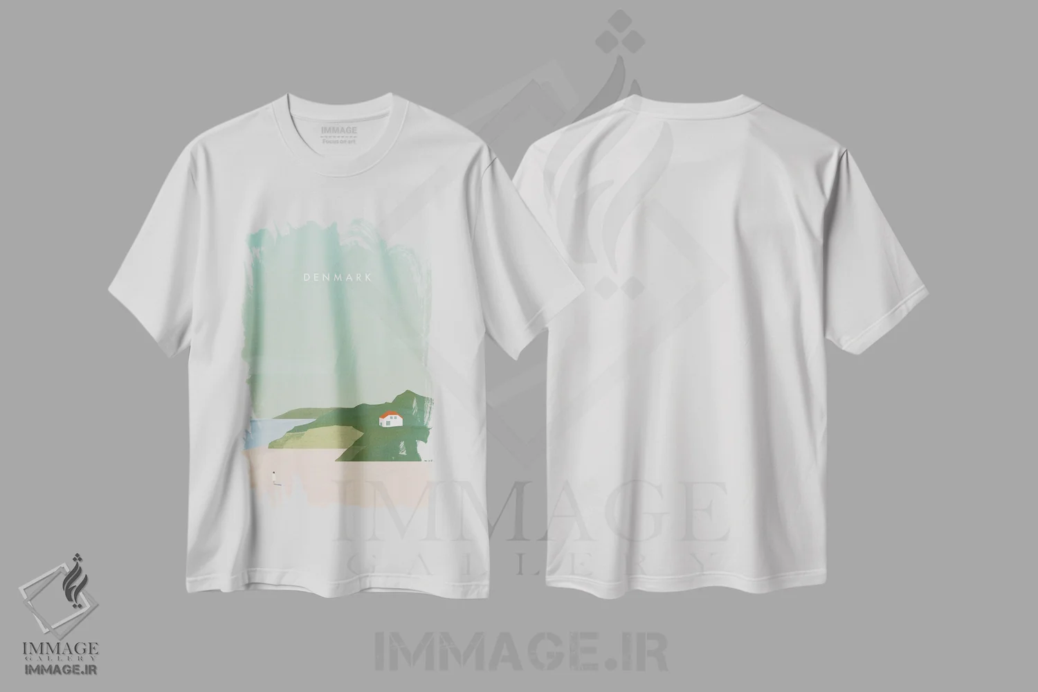 تیشرت سفید طرح دار دانمارک، تزئینی اثر کاتینکا رینکه | immage.ir