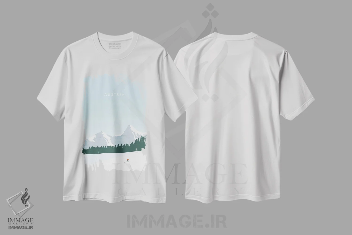 تیشرت سفید طرح دار اتریش، تزئینی اثر کاتینکا رینکه | immage.ir