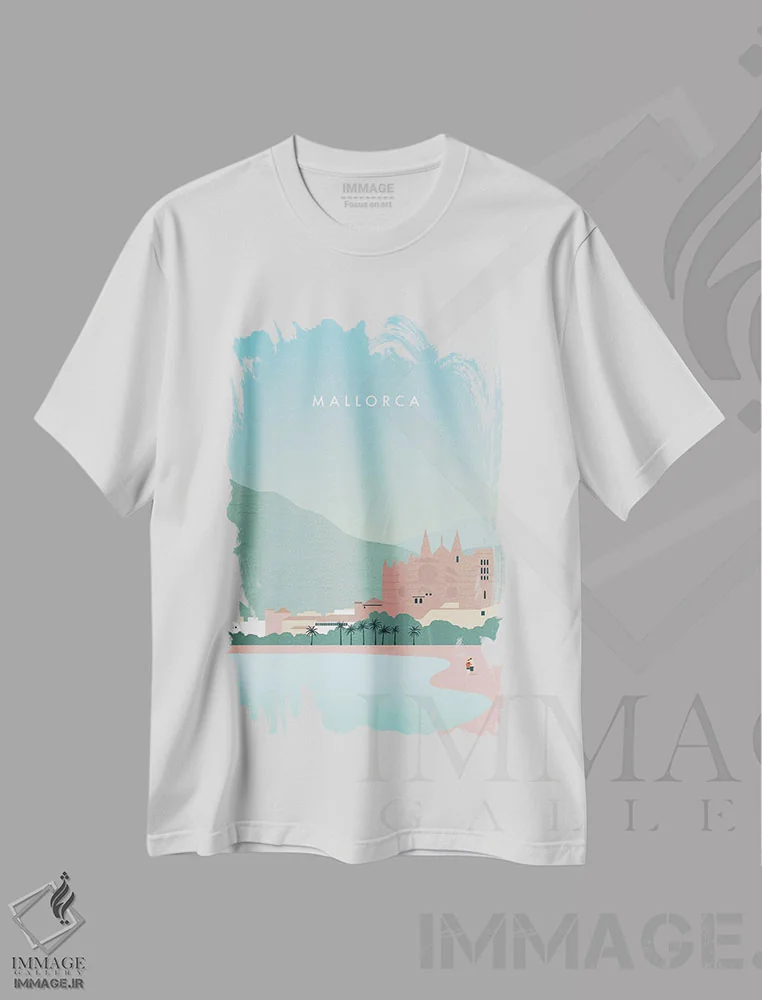 تیشرت سفید طرح دار مالورکا، تزئینی اثر کاتینکا رینکه | immage.ir