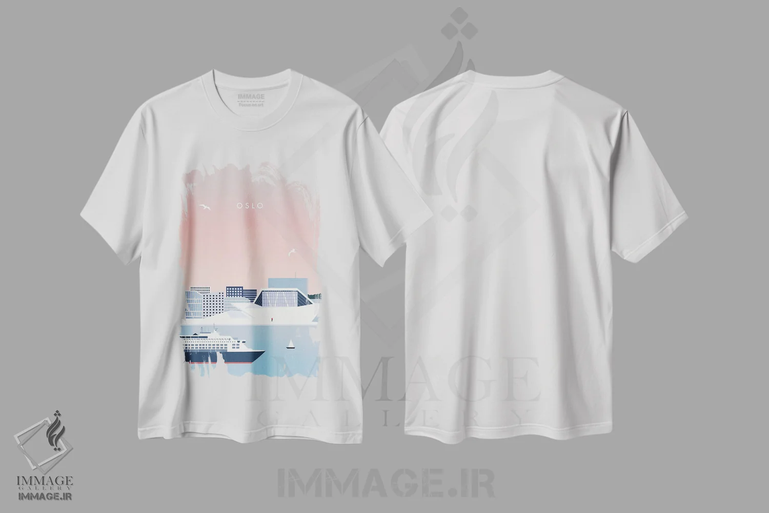 تیشرت سفید طرح دار اسلو، تزئینی اثر کاتینکا رینکه | immage.ir