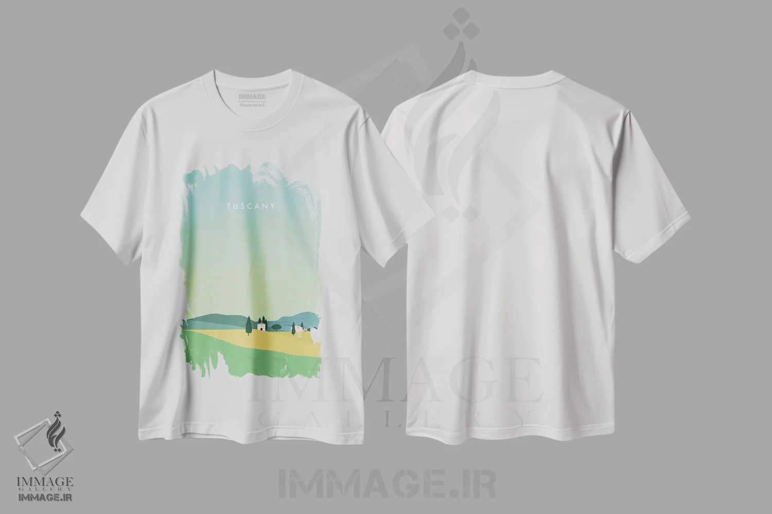 تیشرت سفید طرح دار توسکانی، تزئینی اثر کاتینکا رینکه | immage.ir