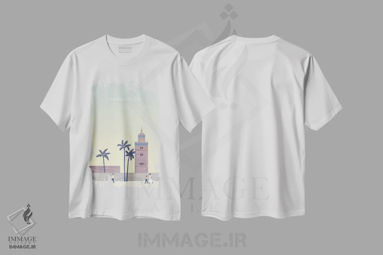 تیشرت سفید طرح دار مراکش، تزئینی اثر کاتینکا رینکه | immage.ir