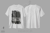تیشرت سفید طرح دار رستروس ۲، آبستره اثر کاترین شوایندن هامر | immage.ir