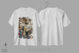 تیشرت سفید طرح دار فراری، دکور معاصر اثر کیت تامسون | immage.ir