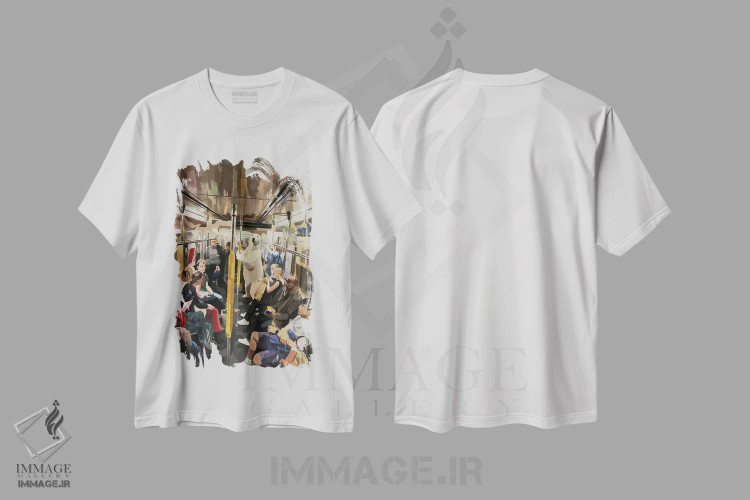 تیشرت سفید طرح دار فراری، دکور معاصر اثر کیت تامسون | immage.ir