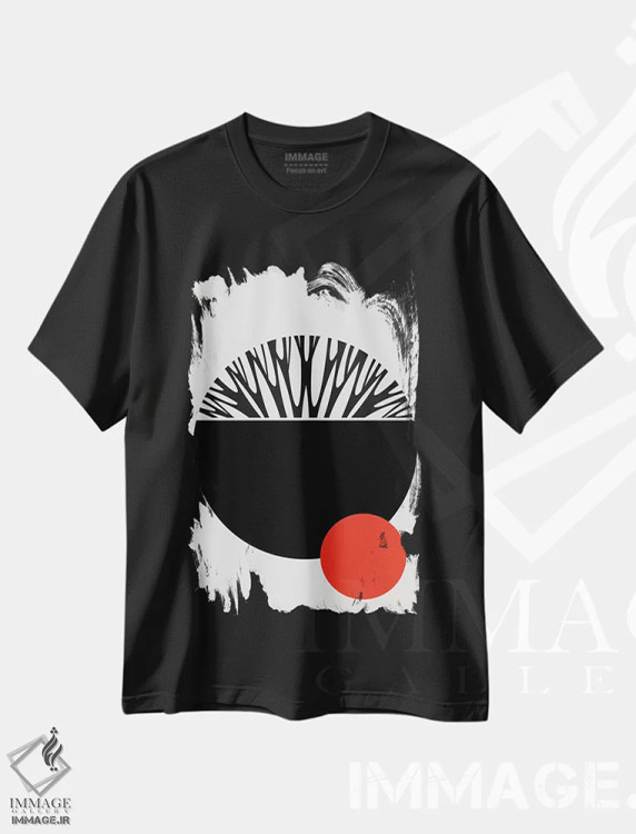 تیشرت مشکی طرح دار ابسترکتیکا اثر کوبیستیکا | immage.ir
