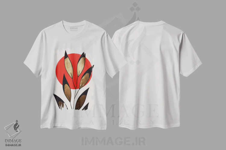 تیشرت سفید طرح دار شب های کازابلانکا، تزئینی اثر کوبیستیکا | immage.ir