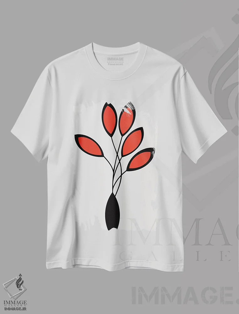 تیشرت سفید طرح دار سینکو، تزئینی اثر کوبیستیکا | immage.ir