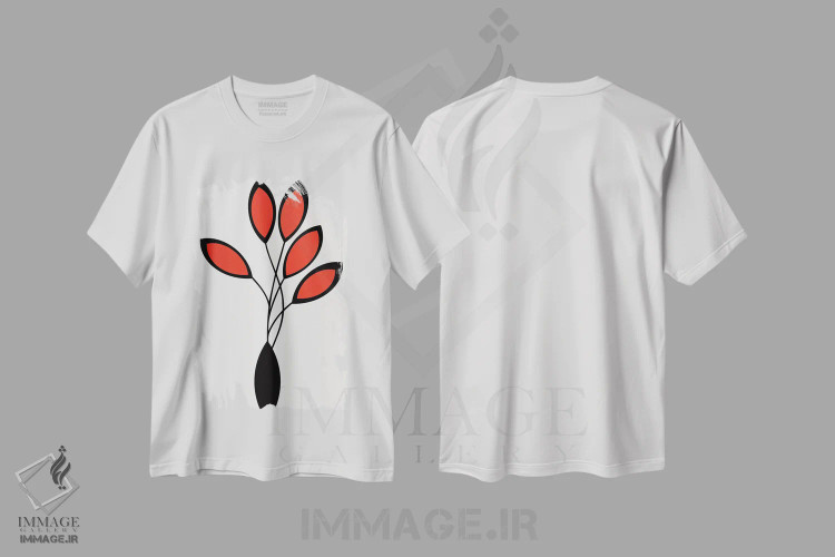 تیشرت سفید طرح دار سینکو، تزئینی اثر کوبیستیکا | immage.ir