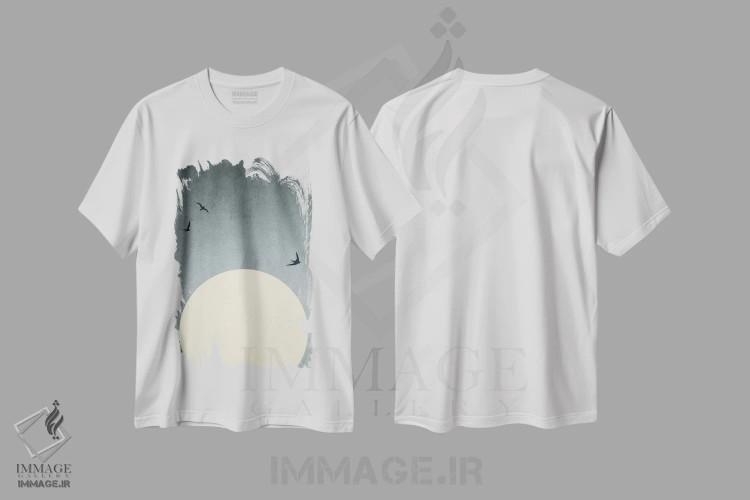 تیشرت سفید طرح دار رقصندگان در تاریکی، تزئینی اثر کوبیستیکا | فروشگاه ایماژ