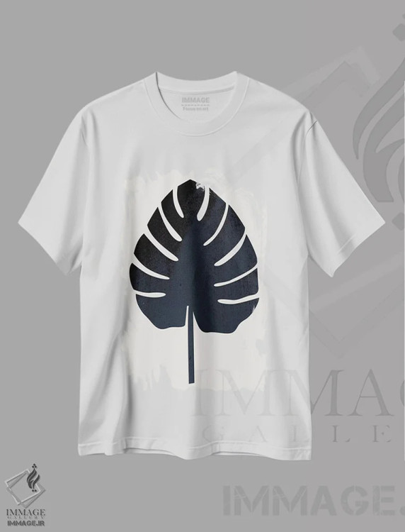 تیشرت سفید طرح دار بوتانیکا آبسترکتا، تزئینی اثر کوبیستیکا | فروشگاه ایماژ