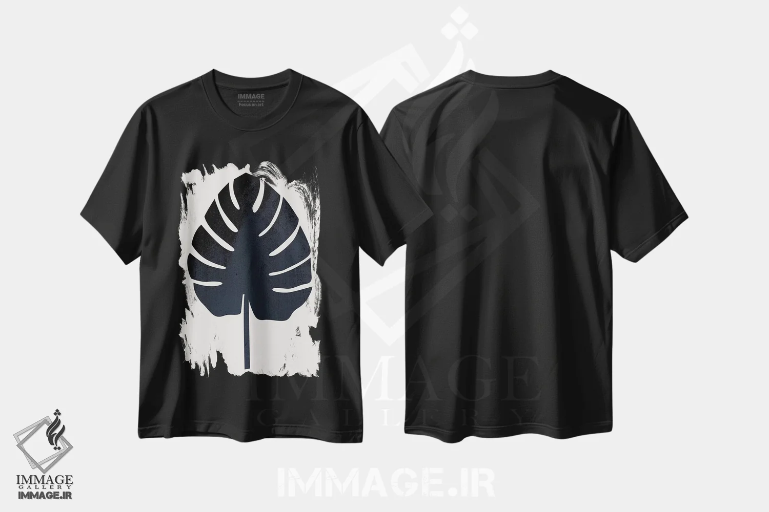 تیشرت مشکی طرح دار بوتانیکا آبسترکتا، تزئینی اثر کوبیستیکا | immage.ir