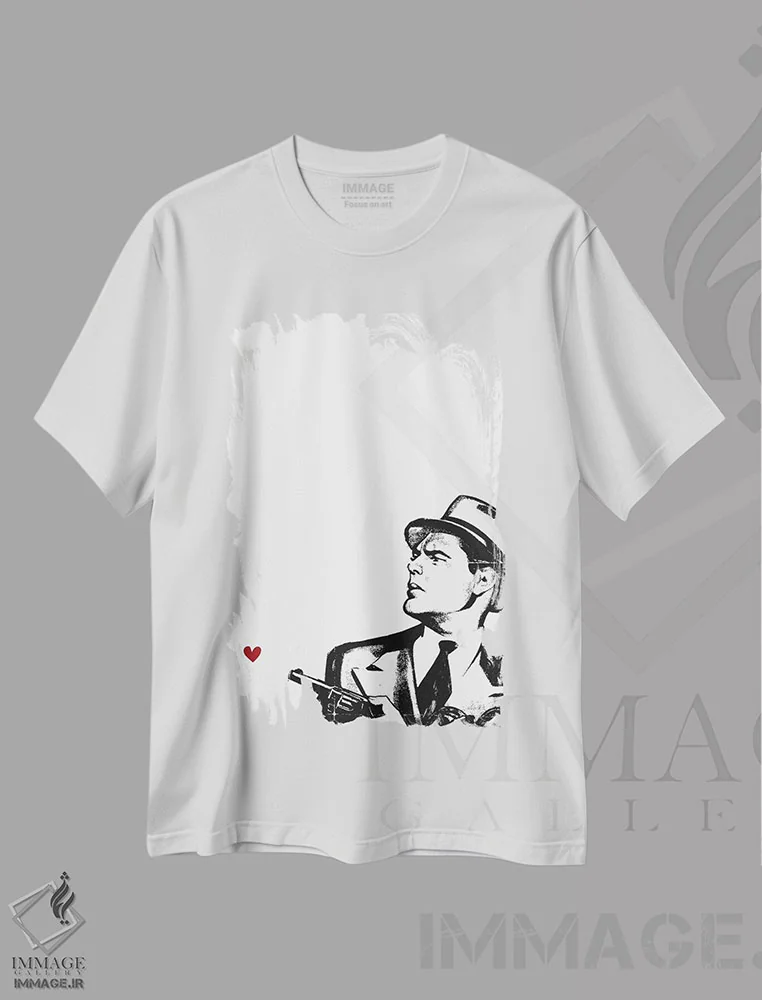 تیشرت سفید طرح دار جرأتش را نداری!، تزئینی اثر کوبیستیکا | immage.ir