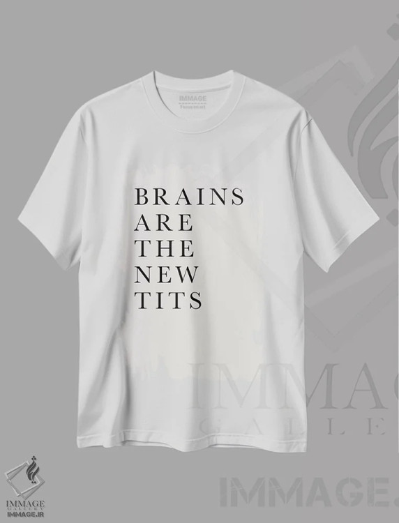 تیشرت سفید طرح دار هوش، جذابیت جدید است، هنر دیجیتال اثر کوبیستیکا | immage.ir