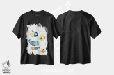 تیشرت مشکی طرح دار دوستان کوچک، تزئینی اثر کوبیستیکا | immage.ir