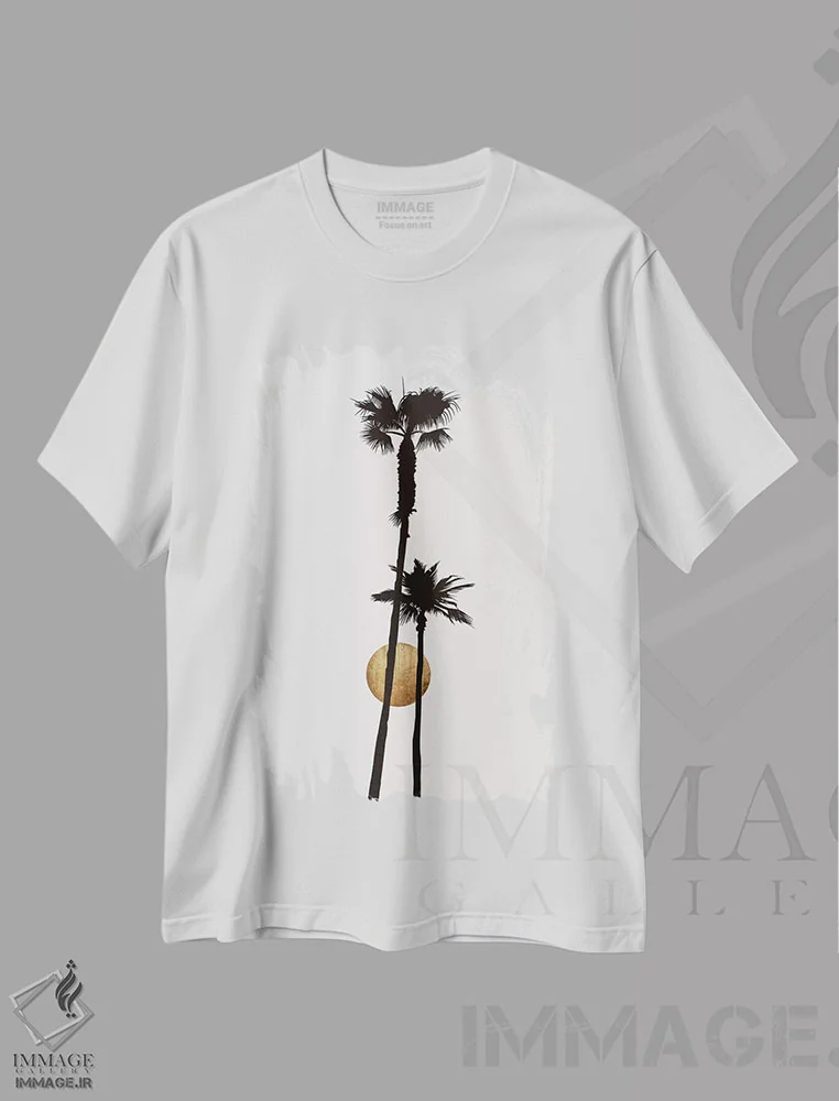 تیشرت سفید طرح دار پردیزو، تزئینی اثر کوبیستیکا | immage.ir