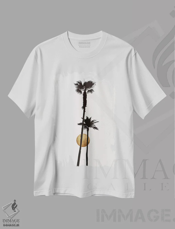 تیشرت سفید طرح دار پردیزو، تزئینی اثر کوبیستیکا | immage.ir