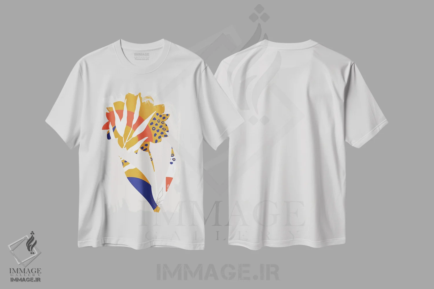 تیشرت سفید طرح دار سان فرانسیسکو ۱۹۷۸، آبستره اثر کوبیستیکا | immage.ir
