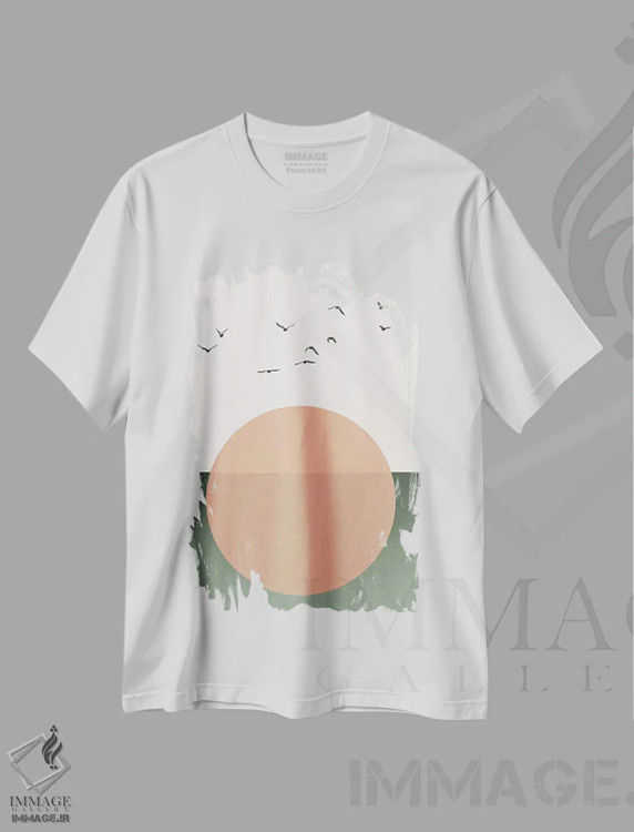 تیشرت سفید طرح دار روح های آزاد، تزئینی اثر کوبیستیکا | فروشگاه ایماژ