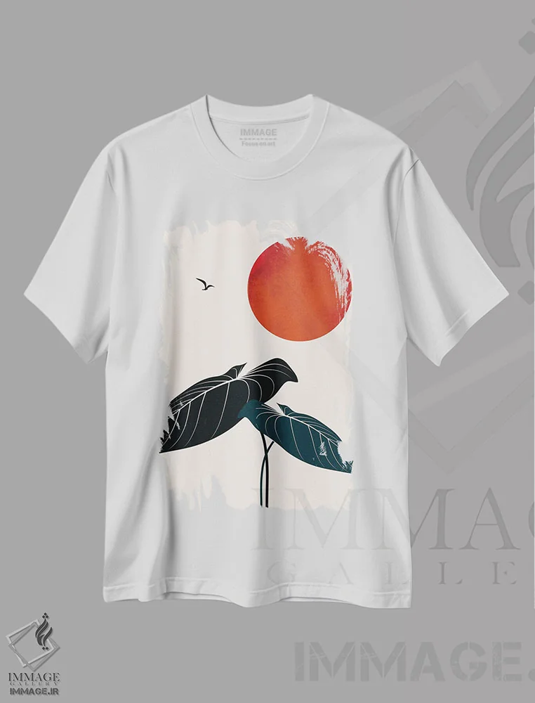 تیشرت سفید طرح دار خواب بینی در شب، تزئینی اثر کوبیستیکا | immage.ir