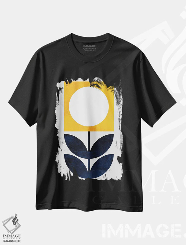 تیشرت مشکی طرح دار دختر کوچولوی آفتابی، تزئینی اثر کوبیستیکا | فروشگاه ایماژ