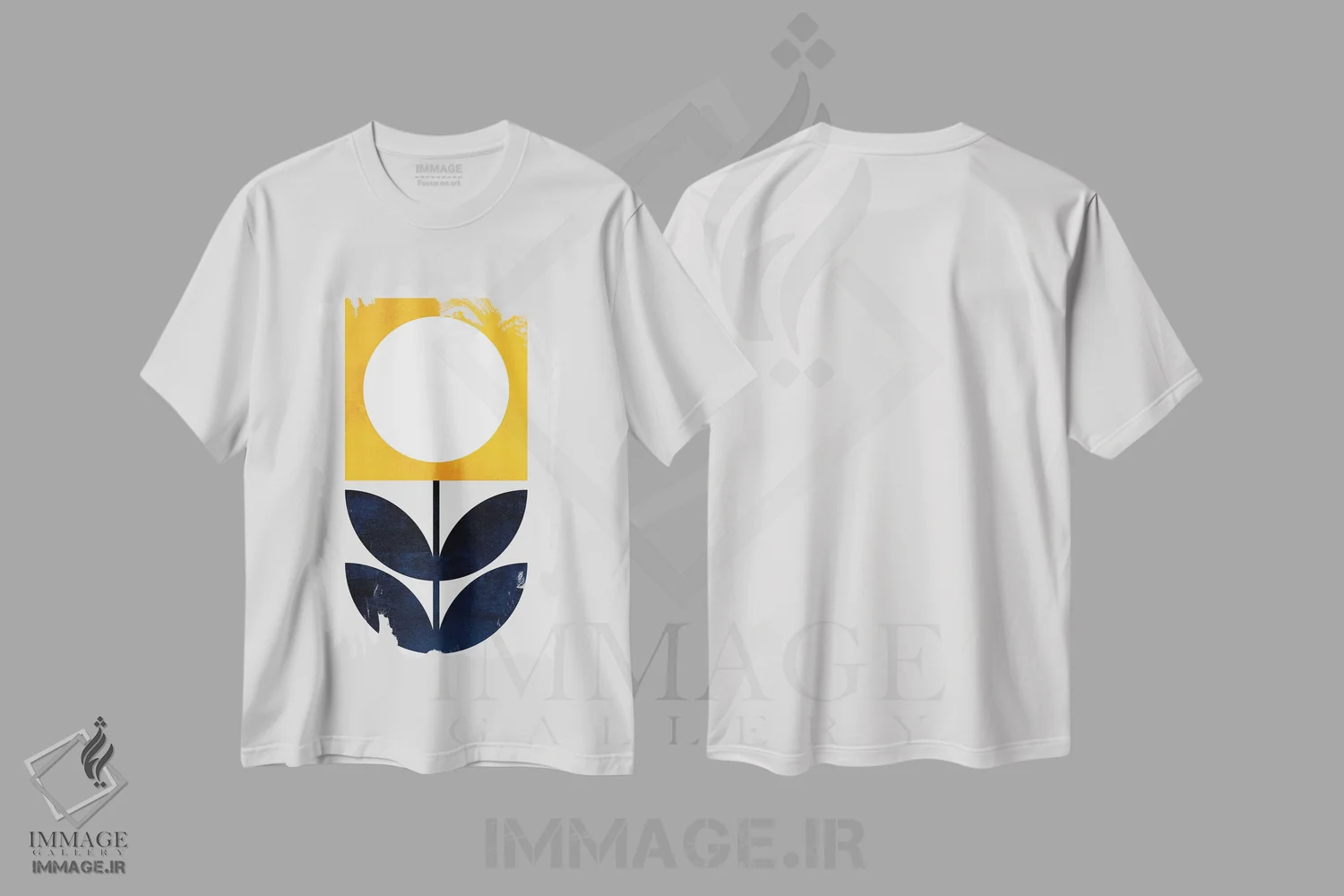 تیشرت سفید طرح دار دختر کوچولوی آفتابی، تزئینی اثر کوبیستیکا | immage.ir