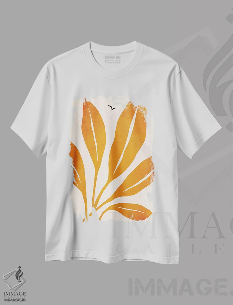 تیشرت سفید طرح دار اوفرلیا جوان، تزئینی اثر کوبیستیکا | immage.ir