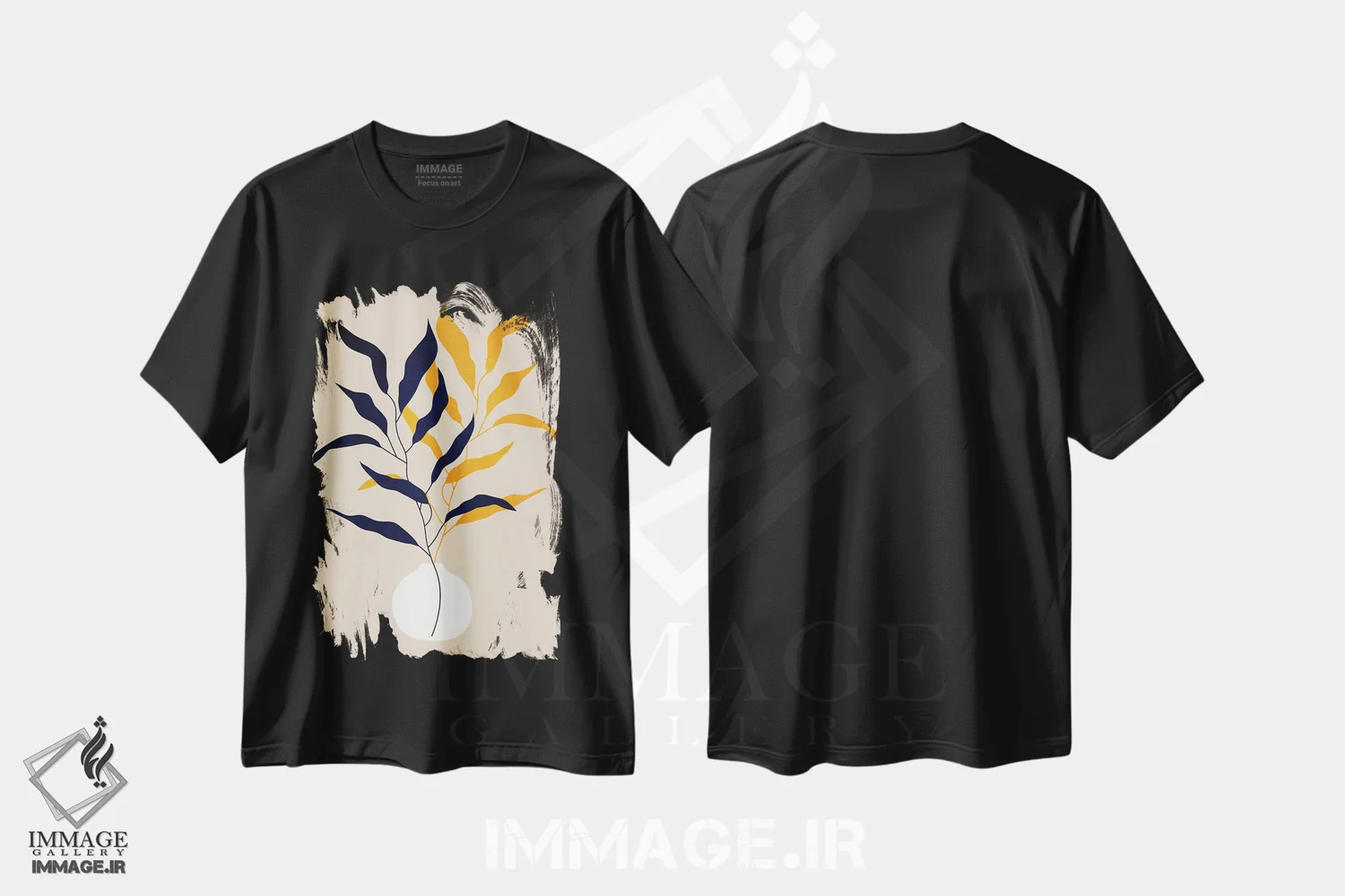 تیشرت مشکی طرح دار پاکی، تزئینی اثر کوبیستیکا | immage.ir