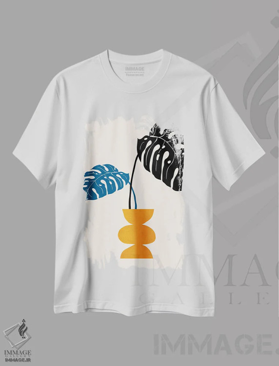 تیشرت سفید طرح دار روزهای شیرین X، تزئینی اثر کوبیستیکا | فروشگاه ایماژ