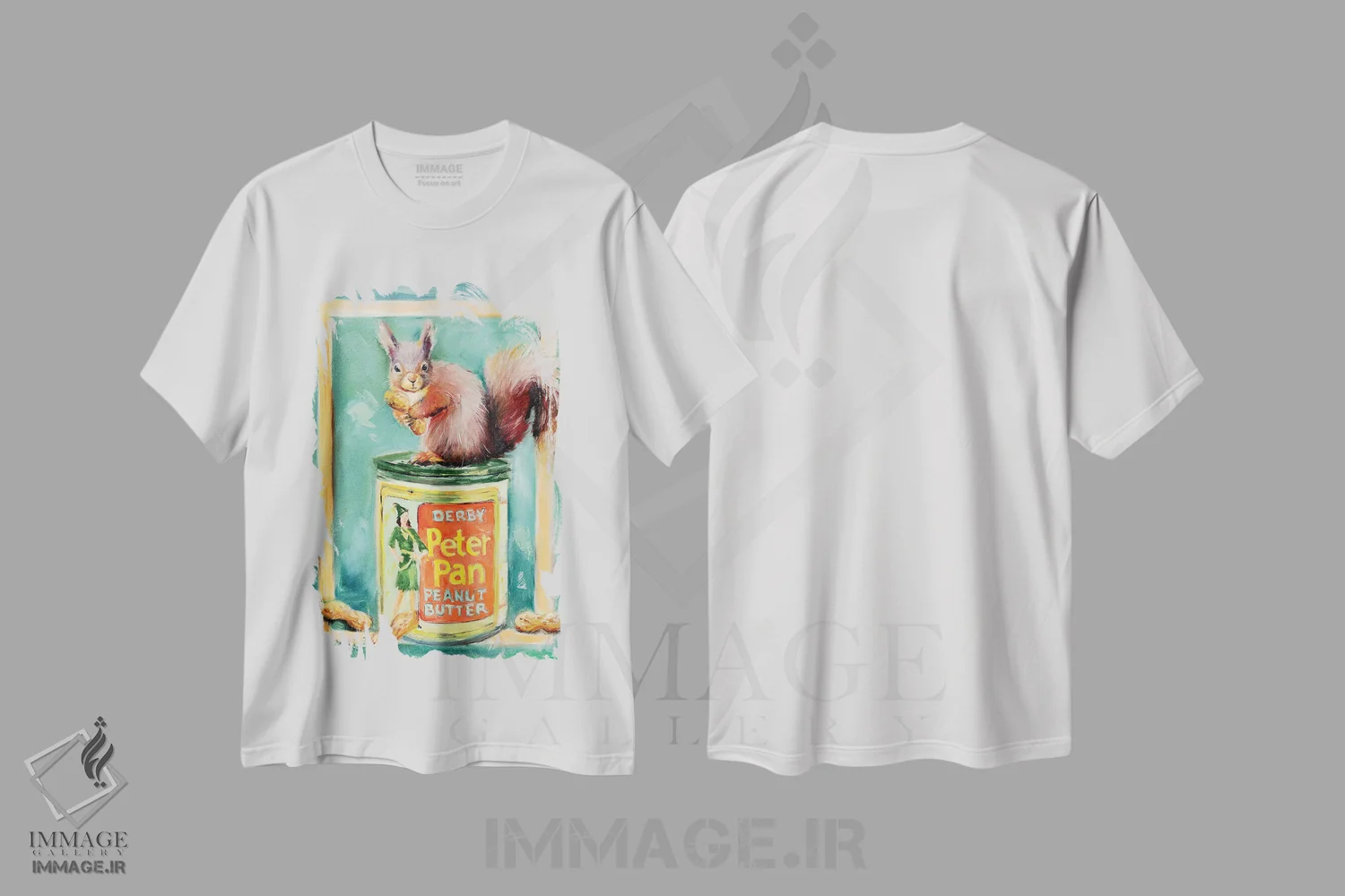 تیشرت سفید طرح دار عاشق توام، هنر فاخر معاصر اثر کارن وبر | immage.ir