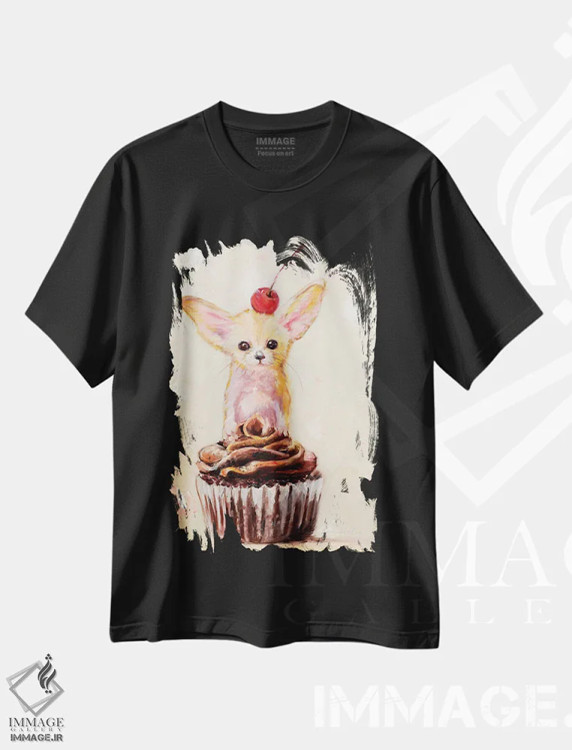 تیشرت مشکی طرح دار هر روز یک جشن است، هنر فاخر معاصر اثر کارن وبر | فروشگاه ایماژ