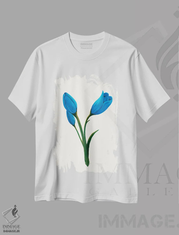 تیشرت سفید طرح دار سوسن روز روشن ۱، دکور معاصر اثر کیلیگ وولد | immage.ir