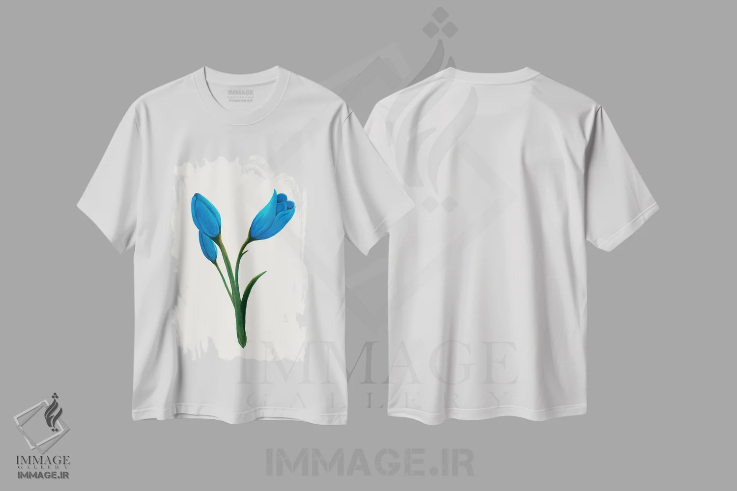 تیشرت سفید طرح دار سوسن روز روشن ۱، دکور معاصر اثر کیلیگ وولد | immage.ir