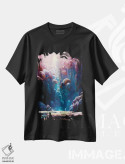 تیشرت مشکی طرح دار اوج ۱، هنر فاخر معاصر اثر کنوود هوه | فروشگاه ایماژ