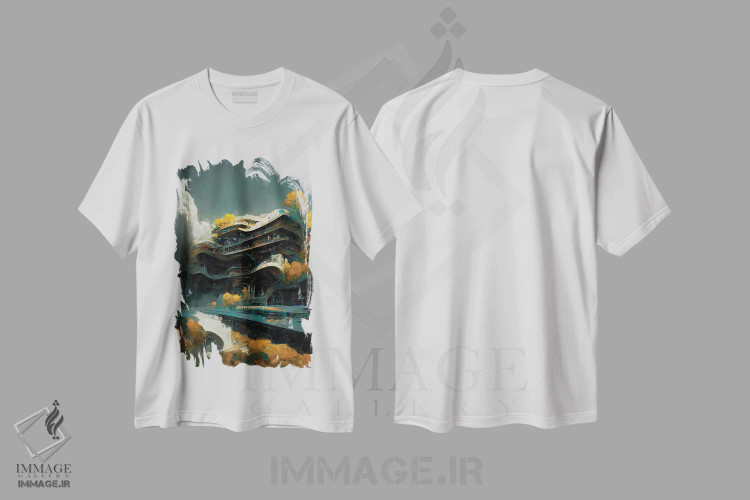 تیشرت سفید طرح دار ناگفته، دکوراسیون جایگزین اثر کنوود هوه | فروشگاه ایماژ