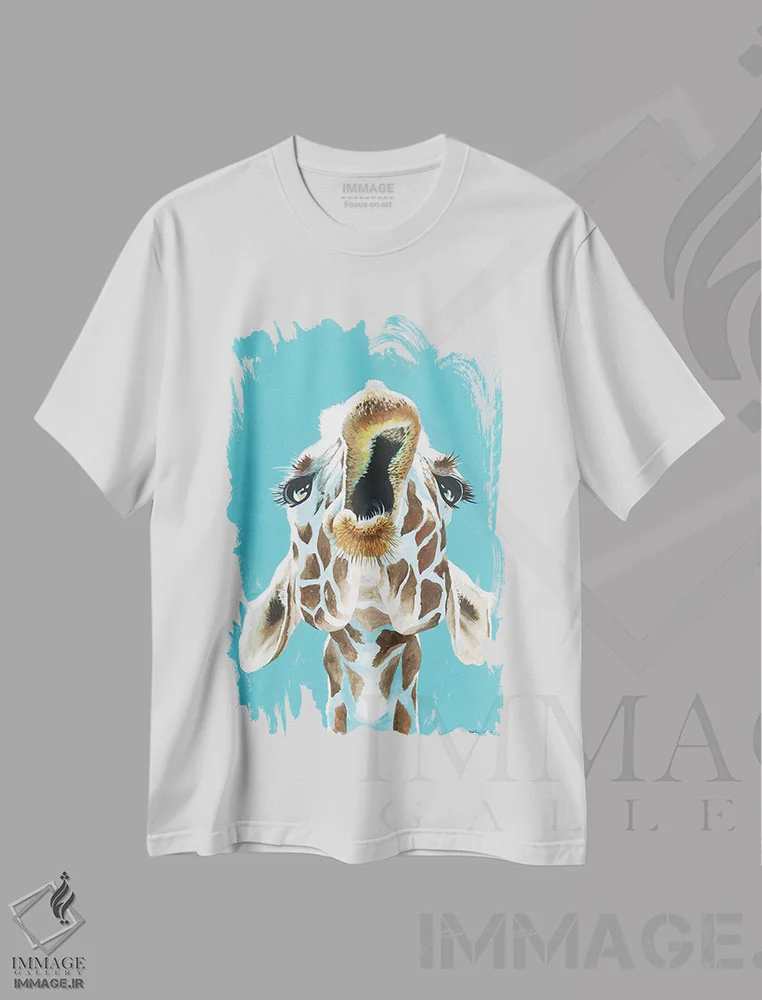 تیشرت سفید طرح دار شوخی کردن، مدیوم اثر کیرستین وود | immage.ir