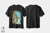 تیشرت مشکی طرح دار شیرشاه، مدیوم اثر کیرستین وود | فروشگاه ایماژ