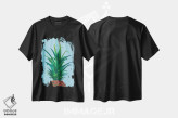 تیشرت مشکی طرح دار آناناس خاردار، هنر فاخر معاصر اثر کیرستین وود | فروشگاه ایماژ