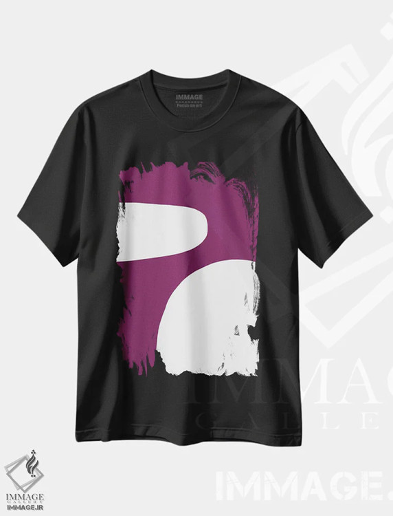 تیشرت مشکی طرح دار گذراندن وقت اثر کری کمپبل | فروشگاه ایماژ