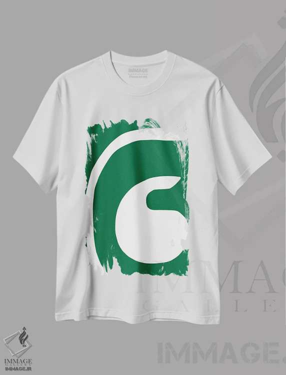 تیشرت سفید طرح دار یکپارچگی اثر کری کمپبل | فروشگاه ایماژ