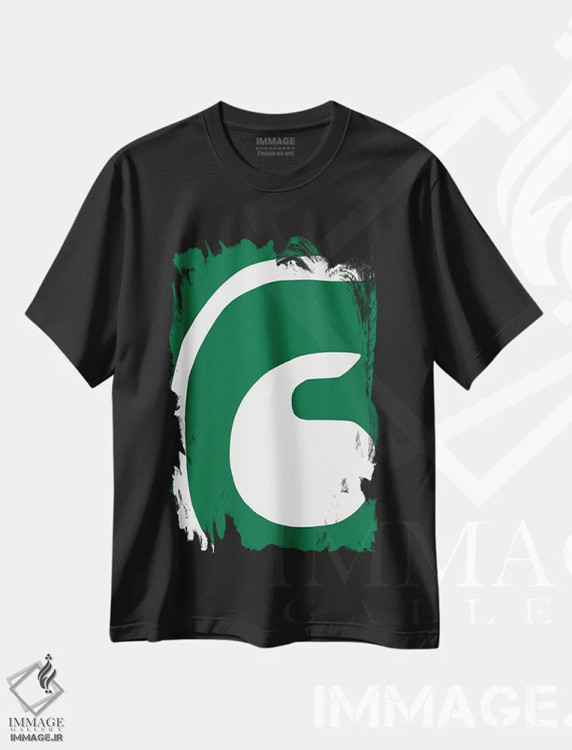تیشرت مشکی طرح دار یکپارچگی اثر کری کمپبل | immage.ir