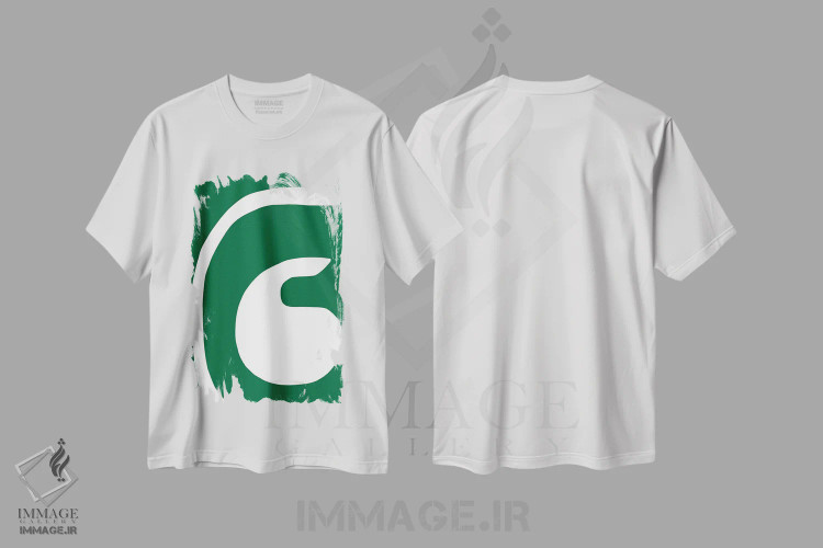 تیشرت سفید طرح دار یکپارچگی اثر کری کمپبل | فروشگاه ایماژ