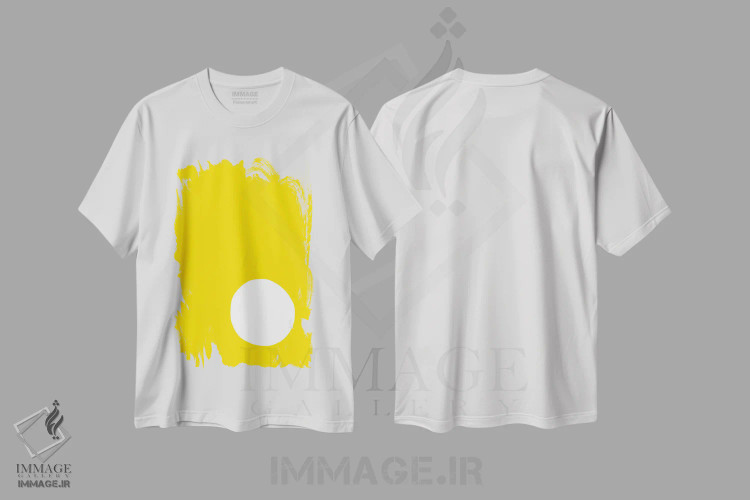 تیشرت سفید طرح دار شادی شماره ۱ اثر کری کمپبل | فروشگاه ایماژ